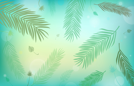 Summer Background Vector Illustrationのイラスト素材