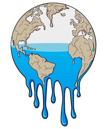 Global Warming and Drought Illustrationのイラスト素材
