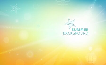 Colorful Summer Backgroundのイラスト素材