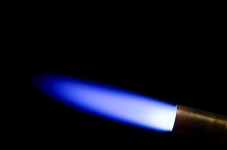 Flame of a gas burnerの写真素材