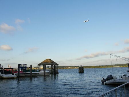 Alexandria, Virginia- September 2017: View at the City Marina at the Potomac River in Alexandria, Virginia.のeditorial素材