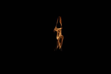 Tongues of fire produce flame formations
