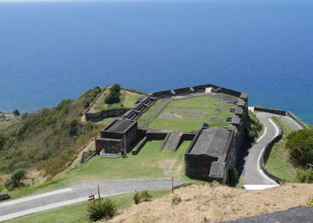 Brimstone Hill National Fortress in St. Kitts, West Indies, One of the main attractions in St. Kitts.のeditorial素材