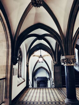 Munich, Germany - June 28, 2019: New Town Hall interior at Marienplatz Square in Munich, Germanyのeditorial素材
