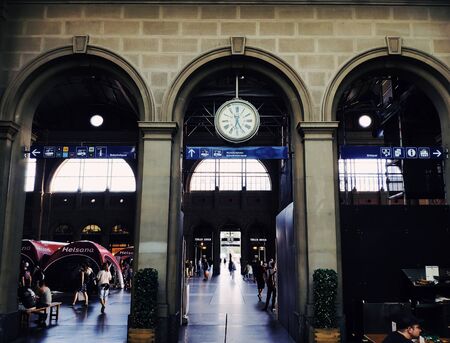 Zurich, Switzerland - June 25, 2019: Zurich Main Train Stationのeditorial素材