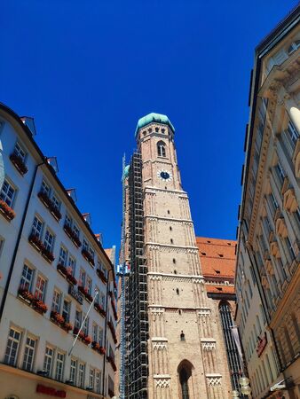 Munich, Germany - June 28, 2019: Hirmer department storeのeditorial素材