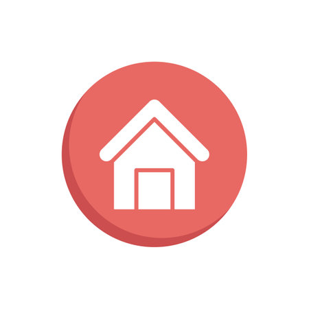 House or Home Icon Vector in White Backgroundのイラスト素材