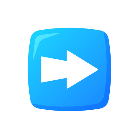 Arrow Button Icon Vector in EPS 10のイラスト素材