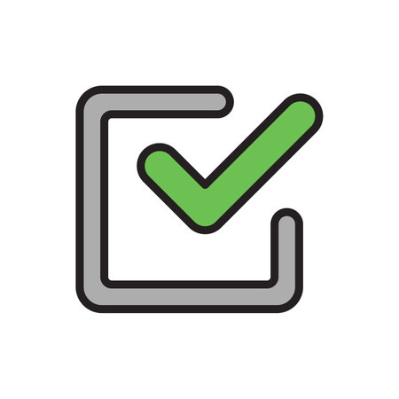 This Image Is a Checklist or Check Mark Icon Vectorのイラスト素材