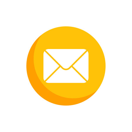 Envelope Icon Vector in White Backgroundのイラスト素材