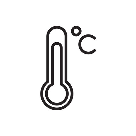 This Icon is a Thermometer Vector on White Background