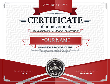 diploama certificate template design illustrationの写真素材