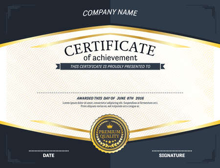 diploama certificate template design illustrationの写真素材