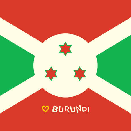 Burundi National Flag Square Artの写真素材