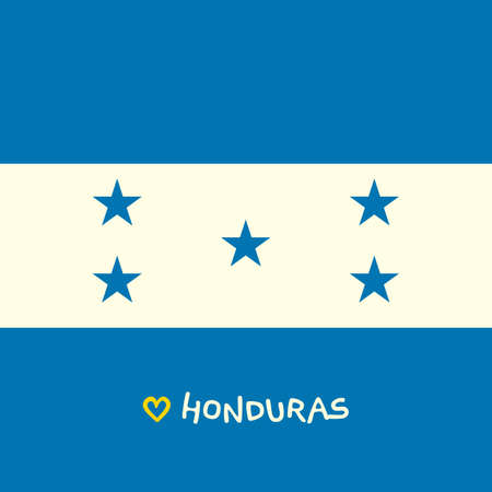 Honduras National Flag Square Artの写真素材