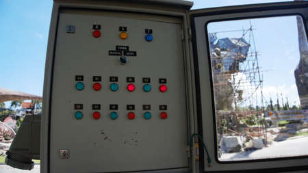 Electrical cabinet for industrial electrical control in the work plant