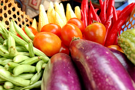 Fresh vegetables directly from the gardenの写真素材