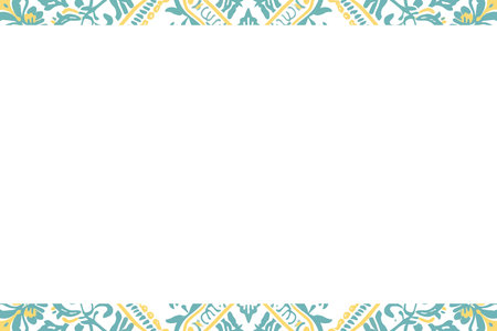 Background with border and frame for design, batik design, traditional design, template cover, insert picture or text With Copy Spaceの素材