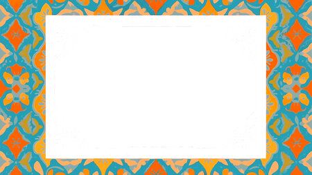 Background with border and frame for design, batik design, traditional design, template cover, insert picture or text With Copy Spaceの素材