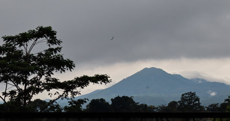 View of beautiful mountains, The shades of the mountains, nature mountains clouds grey sky