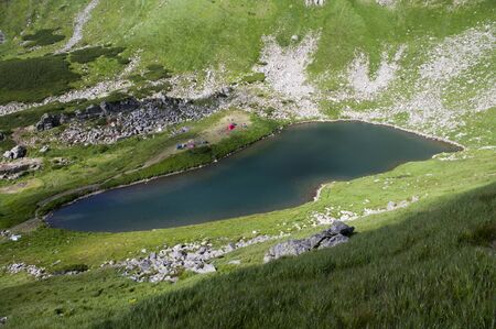 Ukraine mountain Glacial lake - Brebeneskulの写真素材