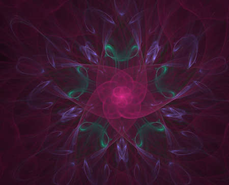 Abstract fractal on a dark backgroundの写真素材