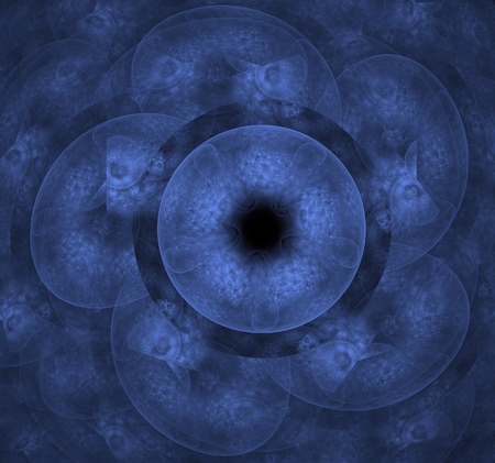 Abstract fractal on a dark backgroundの写真素材