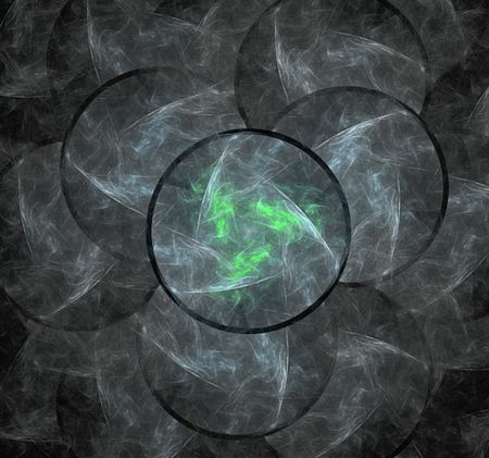 Abstract fractal on a dark backgroundの写真素材