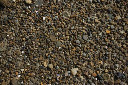 Placer of small stones, backgroundの写真素材