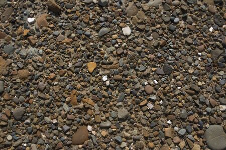 Placer of small stones, backgroundの写真素材