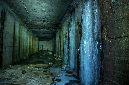 Tunnel in the salt mineの写真素材