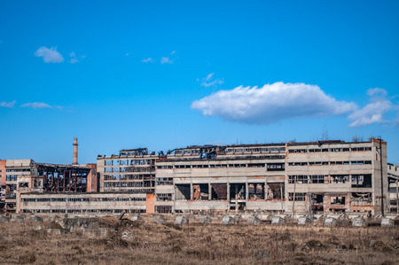 Abandoned Industrial Area in Ukraineの写真素材