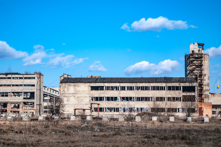 Abandoned Industrial Area in Ukraineの写真素材