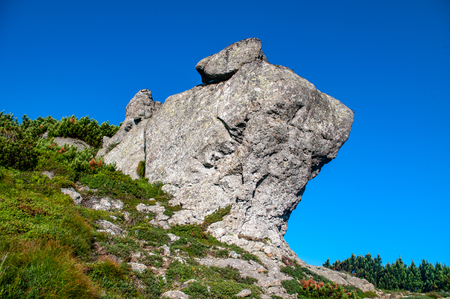 Large stones in the Carpathian mountainsの写真素材