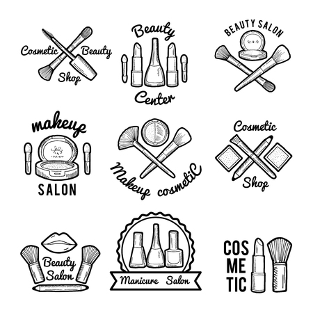 Labels set for beauty salon.のイラスト素材