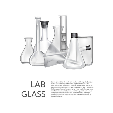 Vector background chemical laboratory glass tubesのイラスト素材