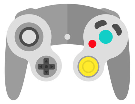 Console controller. Home video game joystick iconのイラスト素材