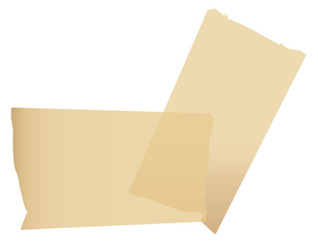 Ripped adhesive tape strips. Sticky paper fixのイラスト素材