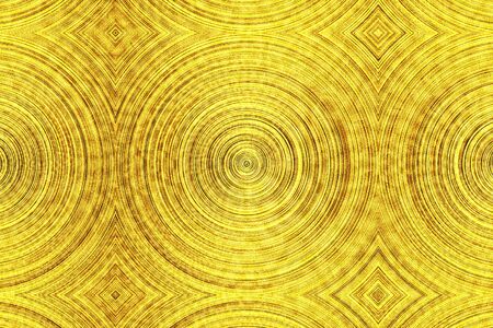 Abstract golden background. Yellow mosaic. . Shiny yellow leaf gold foil texture background. 3D illustration.の写真素材