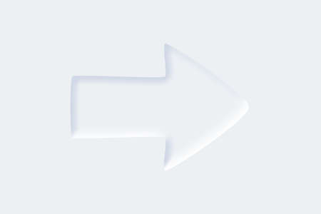 White tech arrows with shadow abstract. Digital technology and engineering, digital telecom...