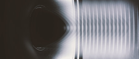 Hi end loudspeakers. Monitor hifi sound system for sound recording studio. Professional hi-fi...