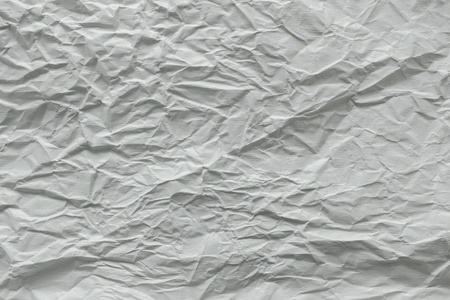 Texture crease of white paper for template wallpaper. wrinkle of gray paper crumpled background.