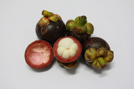 Mangosteen is a famous Thai s fruit,it is taste and sweetの写真素材