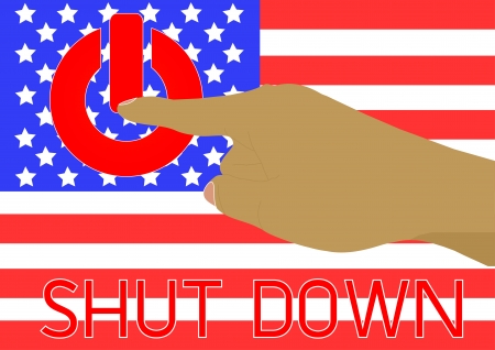 America was shutdown them government office again in many years pass Vector のイラスト素材