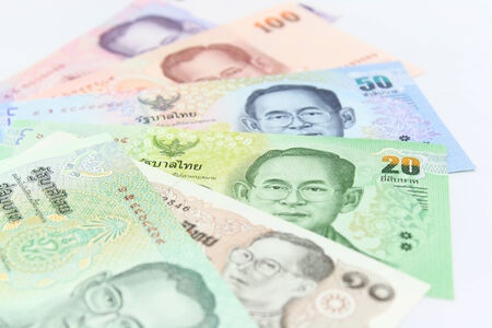 Thai bath is a main monetary that use in Thailandの写真素材