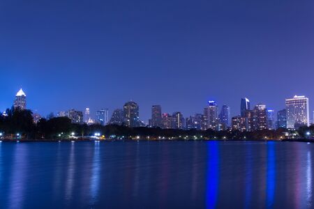 Benchakitti Park is a park where is locate in central Bangkok near Asoke BTS stationの写真素材