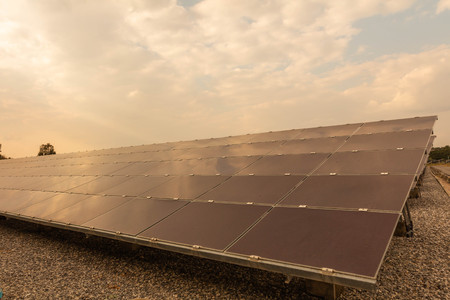 Solar panel, alternative electricity source - concept of sustainable resources, And this is the...