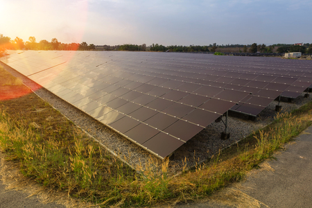 Solar panel, alternative electricity source - concept of sustainable resources, And this is the...