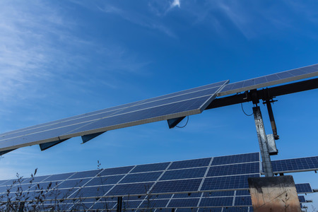 Solar panel, alternative electricity source - concept of sustainable resources, And this is a new...