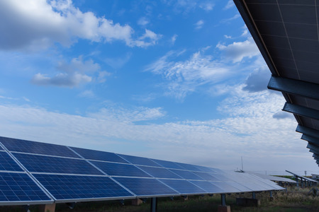 Solar panel, alternative electricity source - concept of sustainable resources, And this is a new...